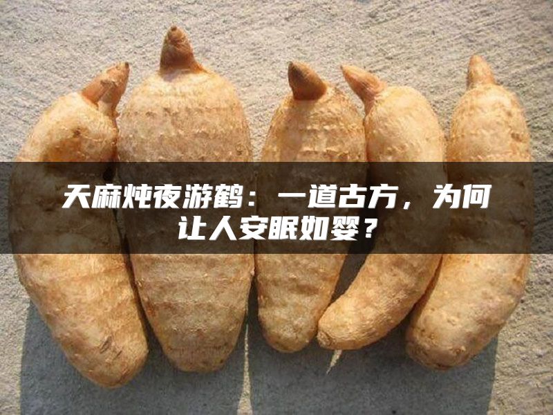 天麻炖夜游鹤：一道古方，为何让人安眠如婴？
