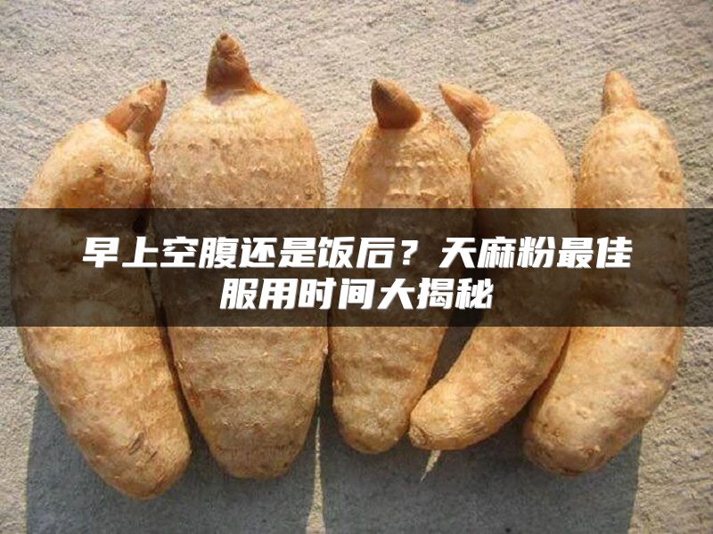 早上空腹还是饭后？天麻粉最佳服用时间大揭秘