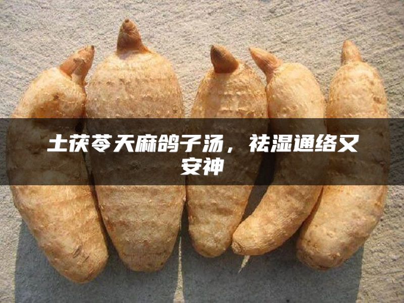 土茯苓天麻鸽子汤,祛湿通络又安神