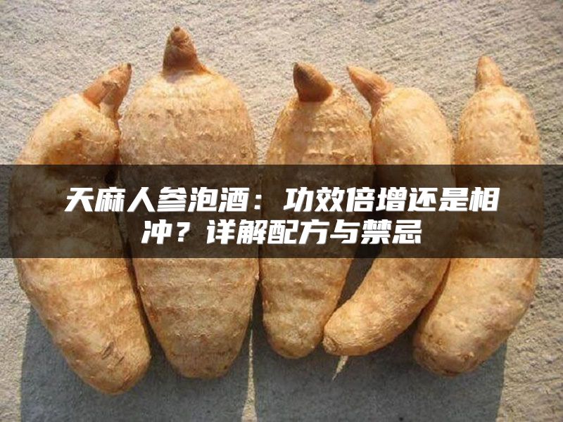 天麻人参泡酒:功效倍增还是相冲?详解配方与禁忌
