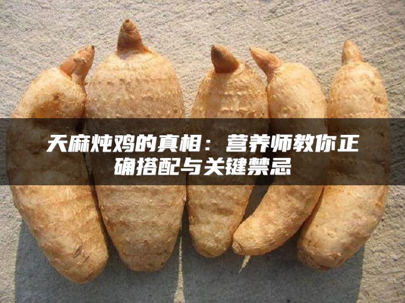 天麻炖鸡的真相：营养师教你正确搭配与关键禁忌