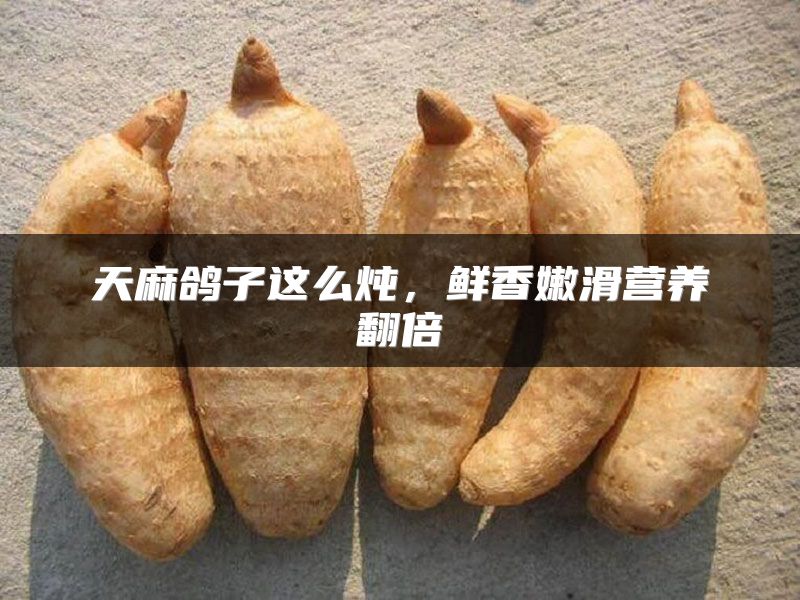 天麻鸽子这么炖，鲜香嫩滑营养翻倍