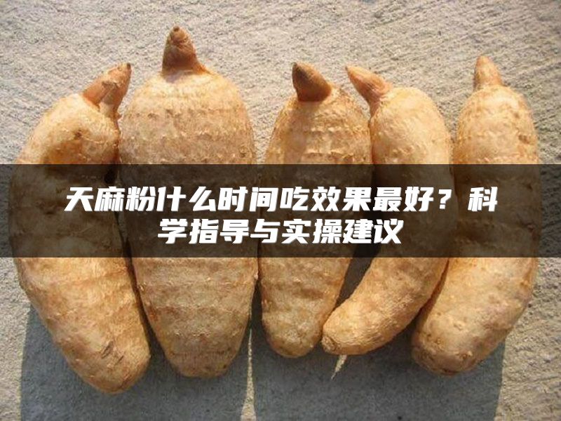 天麻粉什么时间吃效果最好？科学指导与实操建议