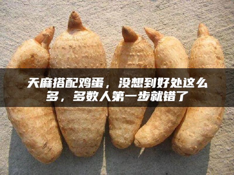 天麻搭配鸡蛋，没想到好处这么多，多数人第一步就错了