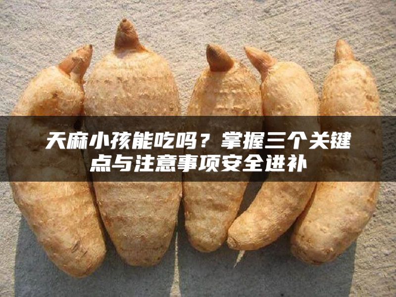 天麻小孩能吃吗？掌握三个关键点与注意事项安全进补
