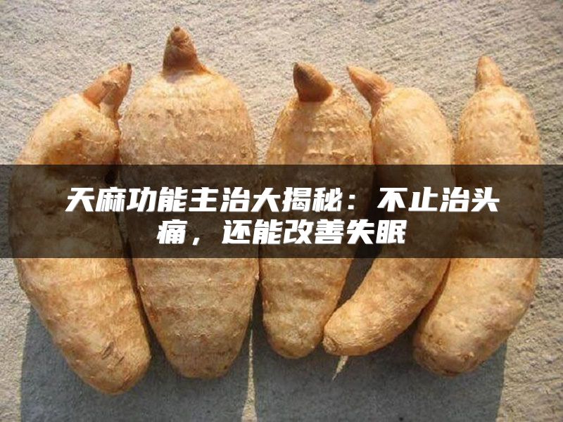 天麻功能主治大揭秘：不止治头痛，还能改善失眠