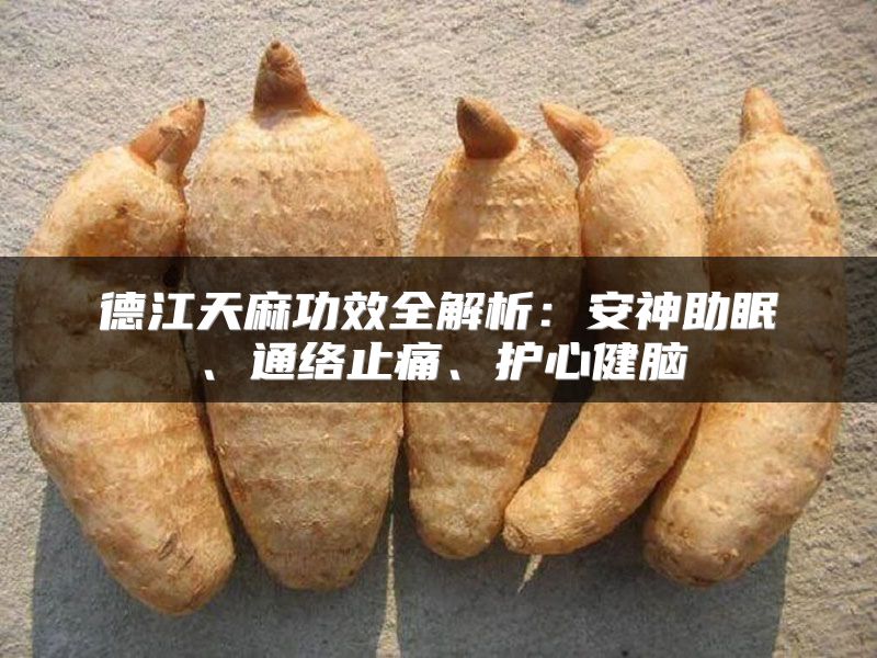 德江天麻功效全解析：安神助眠、通络止痛、护心健脑