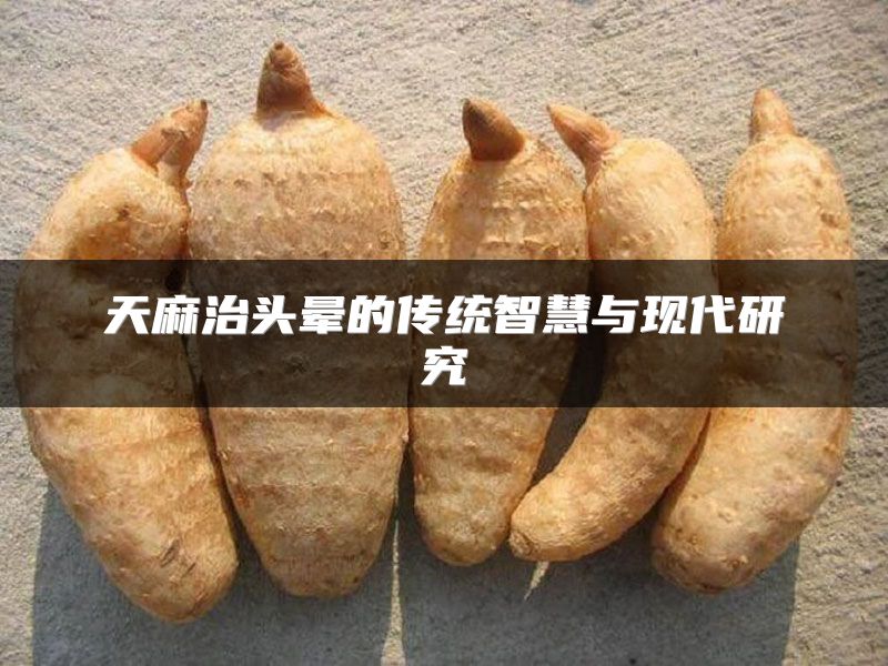 天麻治头晕的传统智慧与现代研究