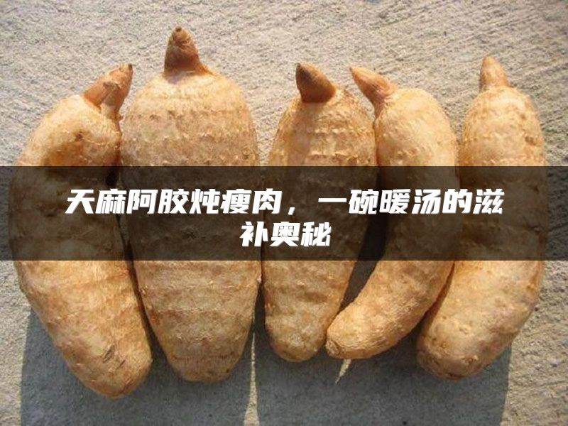 天麻阿胶炖瘦肉，一碗暖汤的滋补奥秘